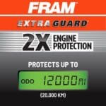 FRAM Extra Guard CA9997 Replacement Engine Air Filter for Select Subaru Models, Provides Up to 12 Months or 12,000 Miles Filter Protection