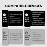 Avantree Relay – Premium Airplane Bluetooth 5.3 Adapter, Supports 2 AirPods or Headphones with aptX Adaptive, 3.5mm AUX Jack Wireless Audio Transmitter for Planes, Airline, Travel, TV