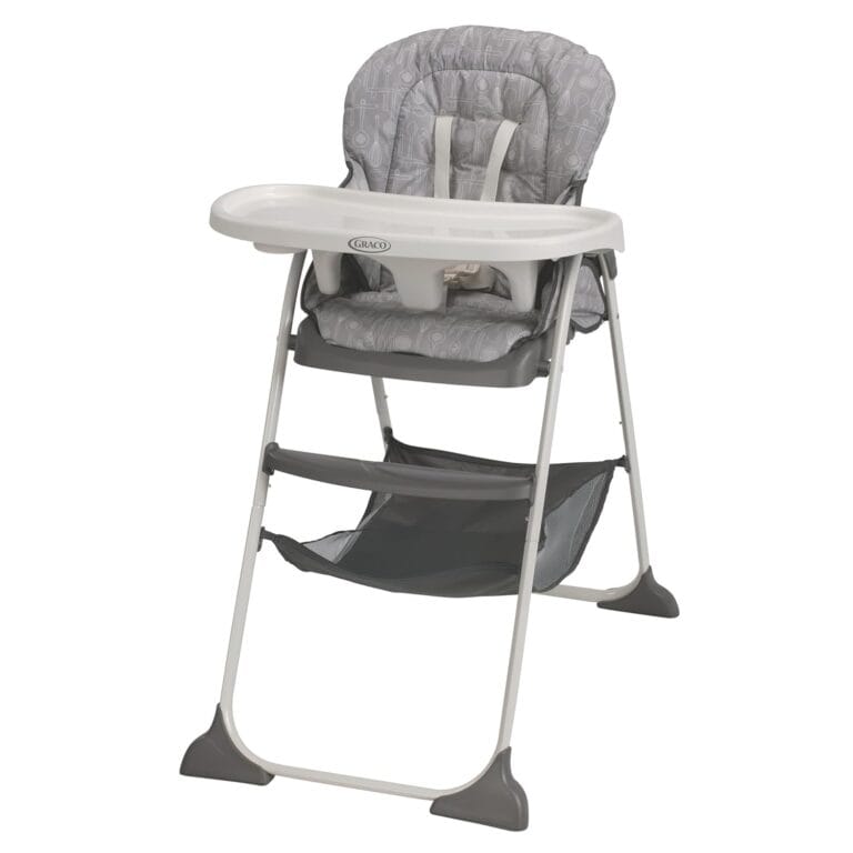 Graco Slim Snacker High Chair, Ultra Compact High Chair, Whisk