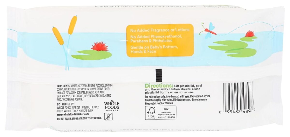 365 by Whole Foods Market, Baby Travel Wipes, 56 Count