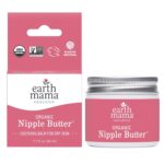 Earth Mama Organic Nipple Butter | Nipple Cream Safe for Breastfeeding | Postpartum Essentials for Nursing | Non Lanolin Nipple Cream, 2-Fluid Ounce