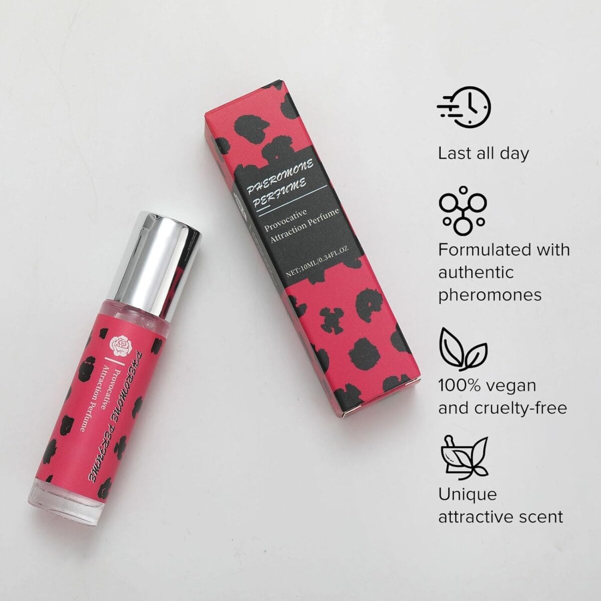 Pheromones Perfumes for women,Enhanced Scents,Long Lasting Roll on Oil 0.34 fl.oz (10ml)