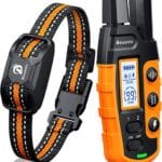 Bousnic Dog Shock Collar - 3300Ft Dog Training Collar with Remote for 5-120lbs Small Medium Large Dogs Rechargeable Waterproof e Collar with Beep (1-8), Vibration(1-16), Safe Shock(1-99) (Orange)