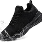 LARNMERN Mens Non Slip Work Shoes Slip On Water Resistant Walking Sneakers Zapatos Trabajo Waterproof Food Service Chef Kitchen