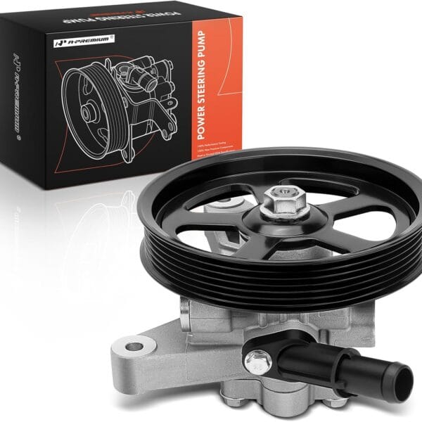 A-Premium Power Steering Pump with Pulley Compatible with Honda Odyssey 2005-2010, Pilot 2005-2008 & Acura MDX 2007-2013, V6 3.5L 3.7L, Replace # 56110RGL305, 56110RGLA01