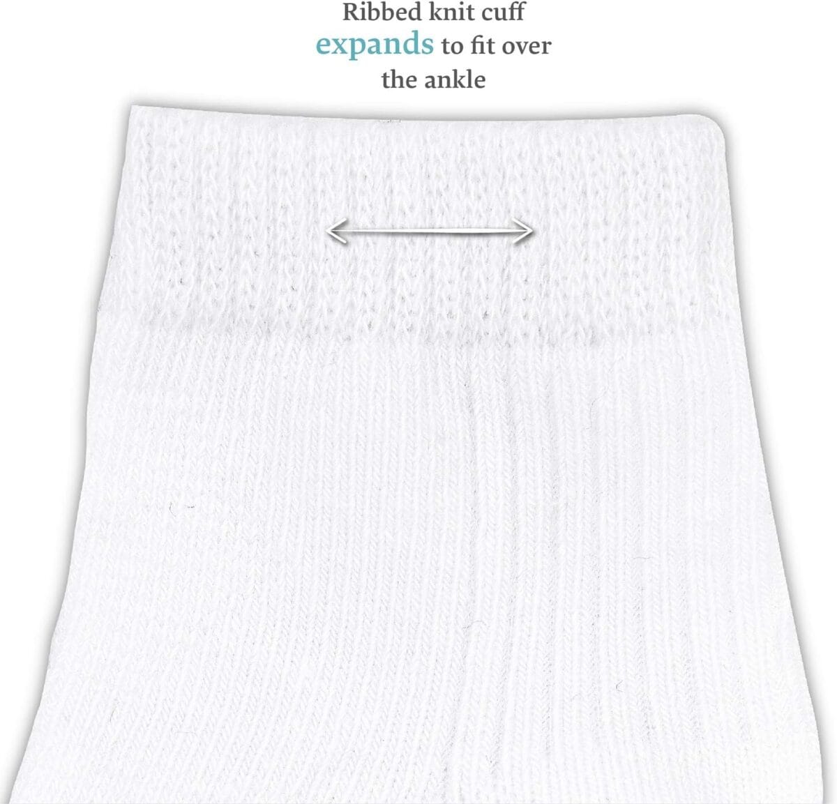 Fruit of the Loom Baby 14-Pack Grow & Fit Flex Zones Cotton Stretch Socks – Unisex, Girls, Boys