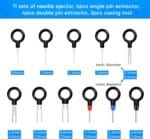 Terminal Pin Removal Tool Kit 82 Pcs Depinning Electrical Connector Pin Extractor Tool Set Wire Terminal Release for Automotive Car Household Devices