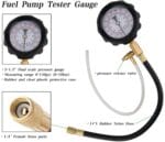 Fuel Pressure Tester (0-140Psi), Fuel Injection Pump Pressure Tester Gauge Kit for Auto Truck Car Motorcycle (Not for Diesel Vehicles) TU-114 Fuel Pressure Tester Kit, Fuel Pressure Gauge Kit