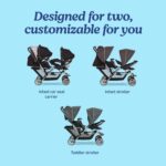 Graco DuoGlider Double Stroller | Lightweight Double Stroller with Tandem Seating, Glacier