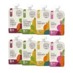 Serenity Kids 6+ Months Certified Organic Baby Food Pouches Veggie Puree - No Sugary Fruits/Added Sugar - Allergen Free - 3.5 Ounce BPA-Free Bag - Variety Pack - Baby Food Veggies Puree - 8 Count