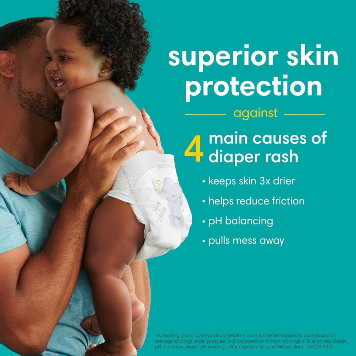 Pampers Baby Diapers – Swaddlers – Size 0, 84 Count, Ultra Absorbent Disposable Newborn Diaper