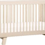 Babyletto Hudson 3-in-1 Convertible Baby Crib - GREENGUARD Gold Certified - Convertible Crib to Toddler Bed and Daybed - Baby Bed with 4 Adjustable Heights - Wooden Crib - Washed Natural
