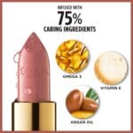 LOral Paris Colour Riche Satin Lipstick for Moisturized Lips,Lip Makeup with Argan Oil and Vitamin E,Worth It,0.13 Oz