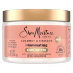 SheaMoisture Illuminating Body Butter with Coconut & Hibiscus, Niacinamide and Pro-Ceramides, Renewing Skins Natural Glow, 48H Moisturizing 11.5 oz