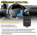 Keyless Entry Remote Key Fob Compatible with Ford F150 F250 F350 Escape Expedition Explorer Ranger, Lincoln, Mercury, Mazda and More, Replacement for CWTWB1U331 CWTWB1U345, 3 Button (Pack of 2)