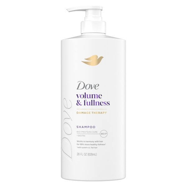 Dove Shampoo Volume & Fullness for Fine, Thin Hair with Bio-Protein Care Technology and Biotin 28 Fl Oz