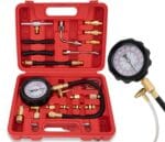 Fuel Pressure Tester (0-140Psi), Fuel Injection Pump Pressure Tester Gauge Kit for Auto Truck Car Motorcycle (Not for Diesel Vehicles) TU-114 Fuel Pressure Tester Kit, Fuel Pressure Gauge Kit