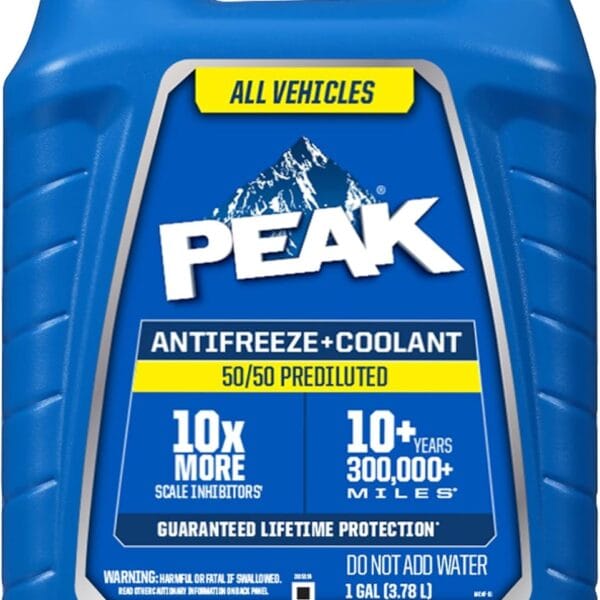 PEAK 50/50 Prediluted Antifreeze and Coolant for All Engine Cooling Systems
