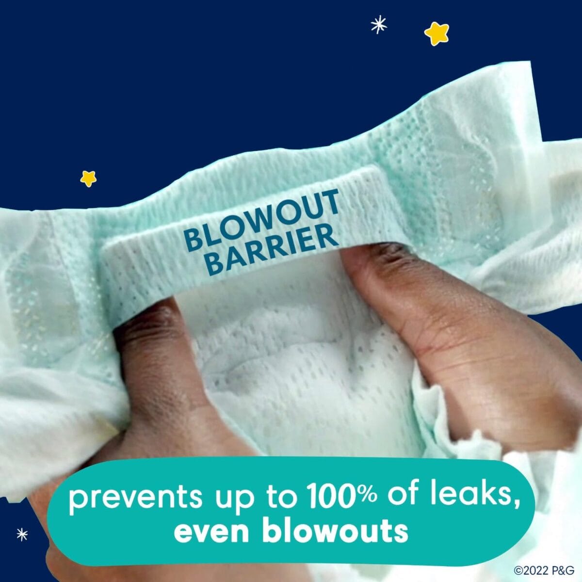 Pampers Overnight Diapers – Swaddlers Overnights – Size 4, 58 Count, Disposable Baby Diaper, Night Time Leak and Skin Protection