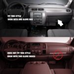 Dashboard Dash Cover Mat Carpet Compatible with 07-14 Chevy Tahoe Suburban Denali Avalanche GMC Yukon/XL,07-13 Chevy Silverado Sierra Without Dash Speaker and Only One Glove Box(Airbag box can open)