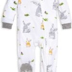 Burt's Bees Baby Boys' Sleep & Play PJs, 100% Organic Cotton One-Piece Zip Front Jumpsuit, Baby Boys Footie Pajamas & PJs