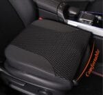 kingphenix Premium Car Seat Cushion, Memory Foam Driver Seat Cushion to Improve Driving View- Coccyx & Lower Back Pain Relief- Seat Cushion for Car, Truck, Office Chair (Black Mesh Cloth)