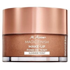 M. Asam Magic Finish Summer Teint Make-Up Mousse (1.01 Fl Oz)  4in1 Primer, Foundation, Concealer & Powder With Buildable Coverage, Hides Redness And Dark Spots, Vegan, For Medium To Deep Skin Tones