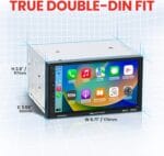 BOSS Audio Systems BVCP9700A Car Stereo – Apple CarPlay, Android Auto, Double Din, 7 Inch Touchscreen, Bluetooth, No CD DVD Player, AM/FM Radio Receiver