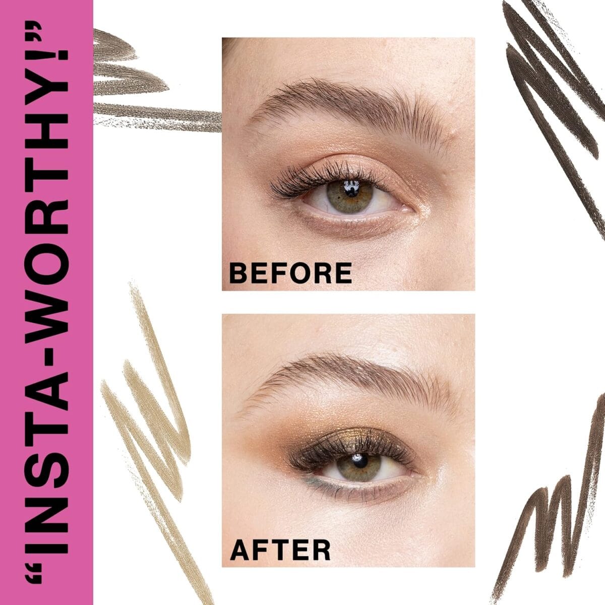 wet n wild Ultimate Eyebrow Retractable Definer Pencil, Dark Brown, Dual-Sided, Fine Tip, Shapes, Defines, Fills Brows Makeup
