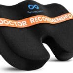 Everlasting Comfort Doctor Recommended Memory Foam Seat Cushions for Office Chairs - Tailbone Pain Relief Cushion, Sciatica & Back Support, Office Chair Cushion & Car Seat Cushion