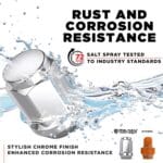 White Knight M12x1.50 Solid Piece Bulge Acorn Lug Nuts (NO Cap) for Select Aftermarket & Factory Wheels, EZ to Install, Durable Carbon Steel, Stylish Triple Layer Chrome Finish – 1907S-20AM (20 Pack)