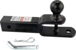 TOPTOW ATV/UTV Trailer Hitch Towing Ball Mounts, 2-Inch Ball, Clevis Pin, Fits 2-Inch Receiver