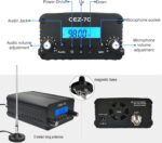1000 Meters FM Transmitter,1/7W Long Range FM Broadcast Transmitter for Drive-in Movie, Church Parking Lot, Lights Fireworks Show,Fireworks Display,School, Supermarket Events