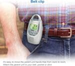 VTech Communications DM221 Audio Baby Monitor with up to 1,000 ft of Range, Vibrating Sound-Alert, Talk Back Intercom & Night Light Loop, White/Silver