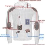 Milwaukee Leather MPM1788 Men’s Black CE Approved Armored Riding Hoodie Sweater with Aramid by DuPont Fibers