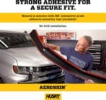 Husky Liners Aeroskin Hood Protector | Fits 2019-2025 Toyota RAV4 | Low Profile Deflector/Bug Shield – 1 pc., Smoke | 2842173