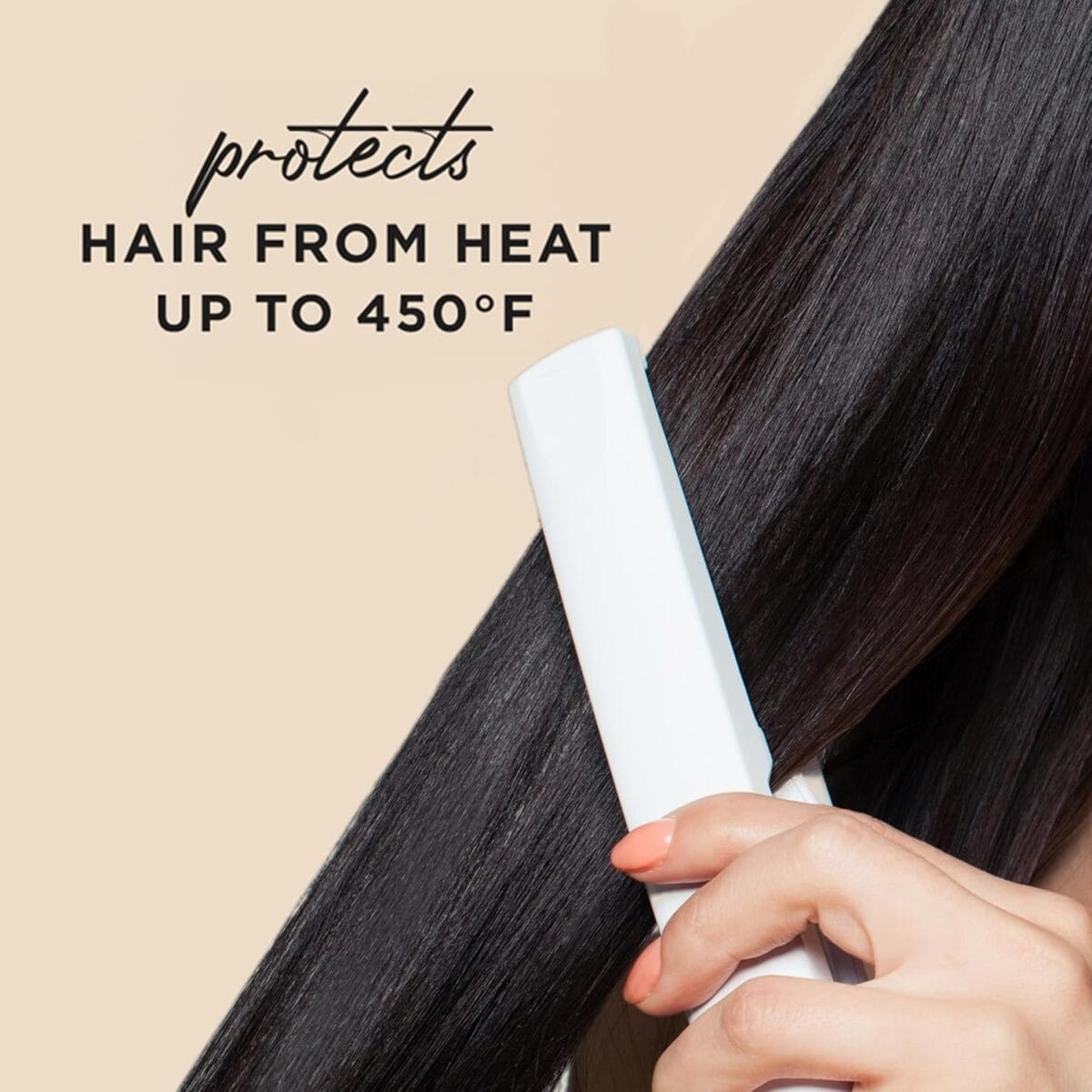 Hair Food Coconut & Argan Oil Heat Protectant Leave-In Spray for All Hair Types, 450F Heat Protection, Sulfate-Free, Paraben-Free, Dye-Free, Alcohol-Free, Adds Shine, 6.4 Fl Oz