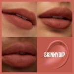 MAYBELLINE Super Stay Teddy Lip Tint, Long Lasting Matte Lipstick For Up To 12HR Wear, Skinnydip, 1 Count