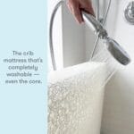 Newton Baby Crib Mattress and Toddler Bed – Ultra-Breathable Proven to Reduce Suffocation Risk, 100% Washable, 2-Stage, Non-Toxic Better Than Organic, Removable Cover – Deluxe 5.5″ Thick- White