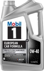 Mobil 1 FS European Car Formula Full Synthetic Motor Oil 0W-40, 5 Quart
