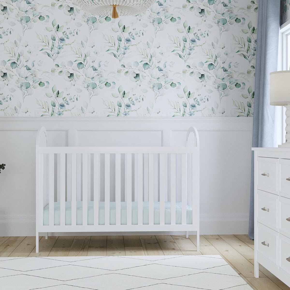 Babyletto Hudson 3-in-1 Convertible Baby Crib – GREENGUARD Gold Certified – Convertible Crib to Toddler Bed and Daybed – Baby Bed with 4 Adjustable Heights – Wooden Crib – Washed Natural