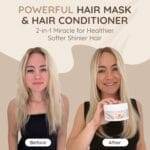 VITAMINS hair cosmetics Keratin Hair Mask Deep Conditioner – Biotin Collagen Protein & Castor Oil Repair for Dry Damaged Hair – Conditioning Treatment for Curly or Straight Thin Fine Locks