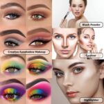 UCANBE Eyeshadow Palette with 15Pcs Brushes Makeup Set, Pigmented 86 Colors Make Up Sets Valentine’s Gift, Matte Shimmer Glitter Eye Shadow Pallet Highlighter Contour Blush Powder Brush Beauty Kit