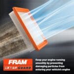 FRAM Extra Guard CA9997 Replacement Engine Air Filter for Select Subaru Models, Provides Up to 12 Months or 12,000 Miles Filter Protection