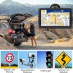 GPS Navigator for Car Truck, GPS Commercial Drivers 2025 Trucker GPS for Semi Truck with 7 in GPS Navigation Systems(Map Free Lifetime Updates), Voice Assist, Speed Limit Warnings