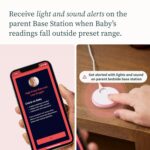 Owlet Dream Sock – FDA-Cleared Smart Baby Monitor – Track Live Pulse (Heart) Rate, Oxygen in Infants – Receive Notifications