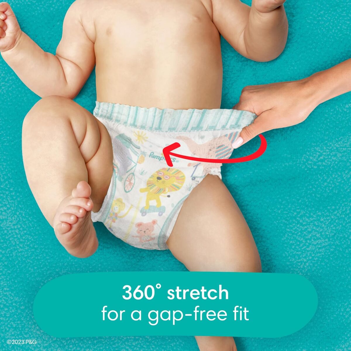 Pampers Diapers – Cruisers 360 – Size 4, 144 Count, Babyproof up to 100% Leakproof Pull-On Diaper