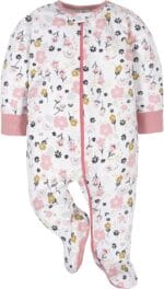 Gerber Baby Girls’ 4 Pack Sleep ‘N Play Footie
