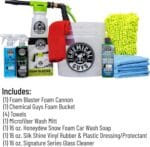 Chemical Guys HOL148 10-Piece Arsenal Builder Car Wash Kit with Foam Gun, Bucket, (4) Towels, Wash Mitt and (3) 16 oz. Car Cleaning Chemicals (Works w/Garden Hose) 2024 Version