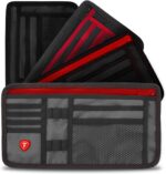 Firestone 2-Pack Car Sun Visor Organizer | 8 Compartment Car Organizer for Visor | Car and Truck Organizer with Holder and Slots for Sunglasses, License, Registration and More, Charcoal, 2-Pack